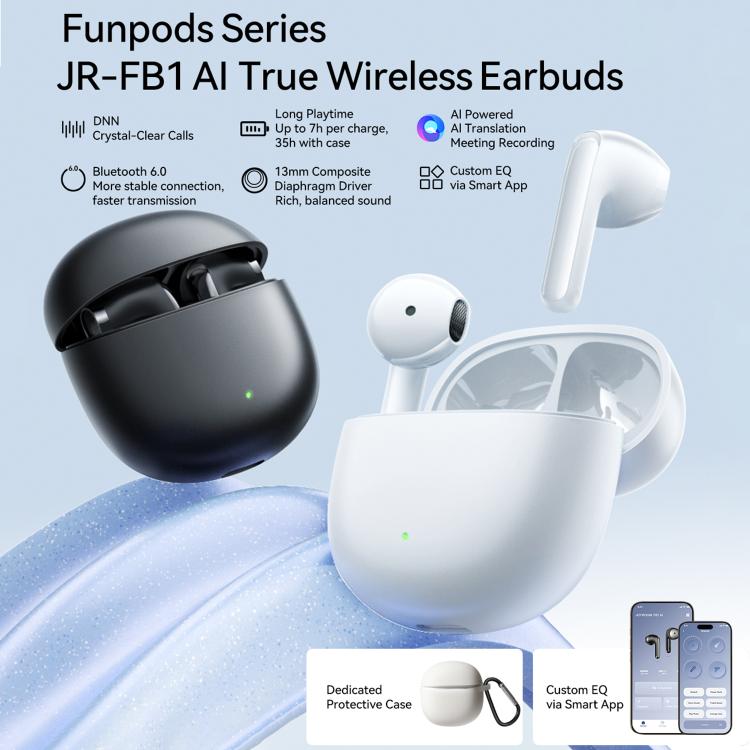 JOYROOM Funpods Series JR-FB1 AI Translation Version True Wireless Earphones(Black) - B1