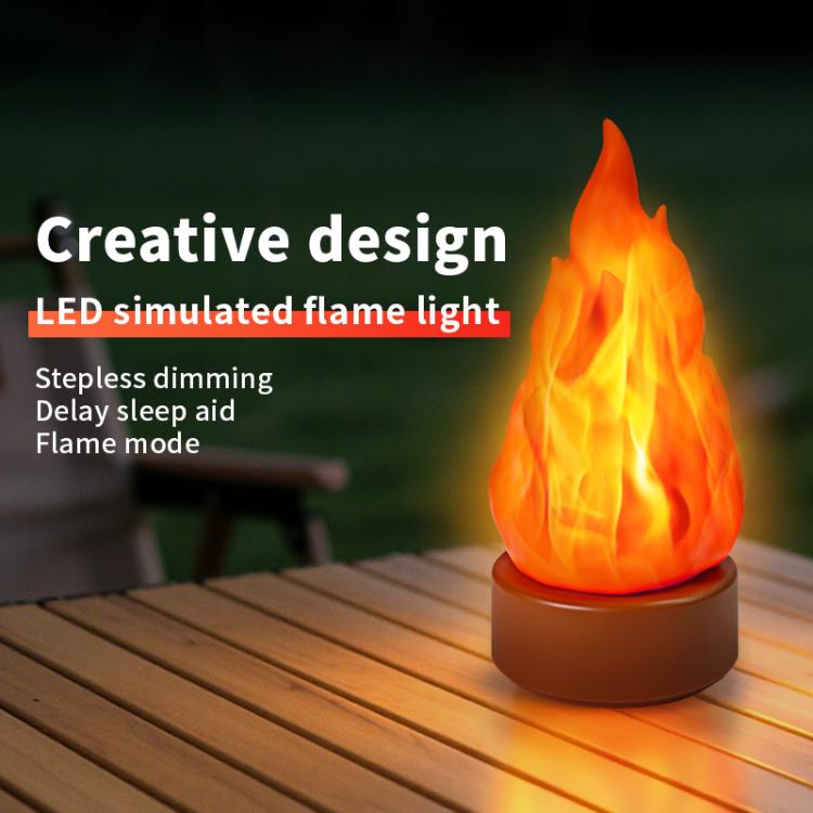 HZ-K03 LED Simulated Flame Lamp Outdoor Camping Decor Light(Orange) - Image 3