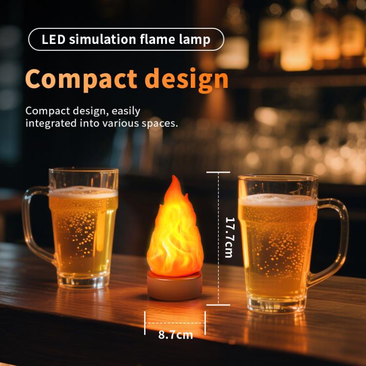 HZ-K03 LED Simulated Flame Lamp Outdoor Camping Decor Light(Orange) - Image 4