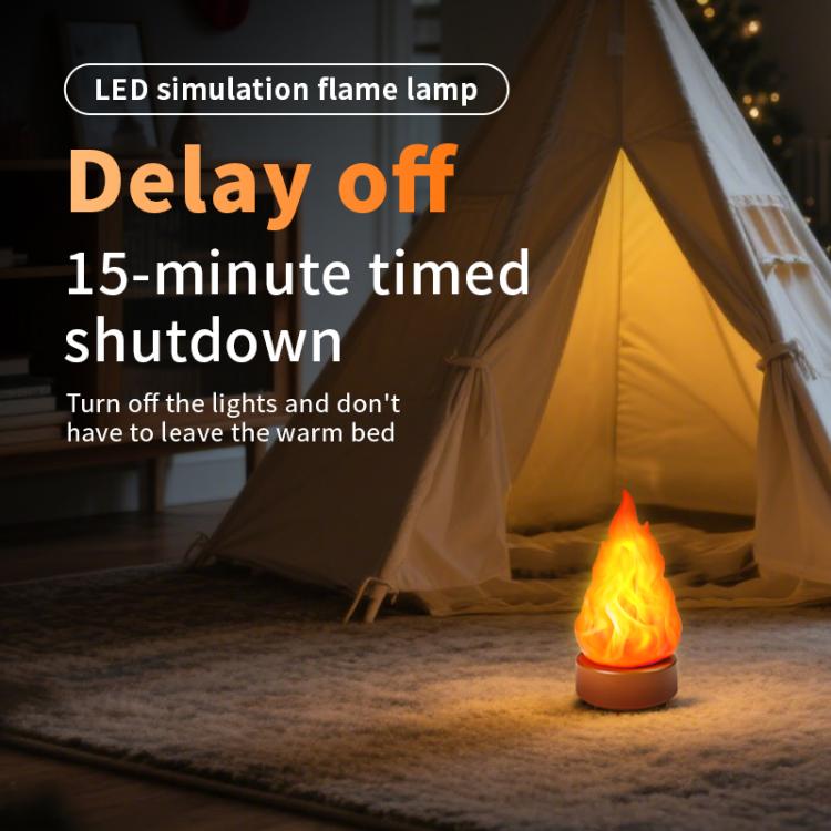 HZ-K03 LED Simulated Flame Lamp Outdoor Camping Decor Light(Orange) - Image 6