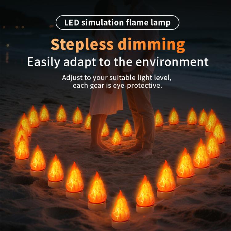 HZ-K03 LED Simulated Flame Lamp Outdoor Camping Decor Light(Orange) - Image 7