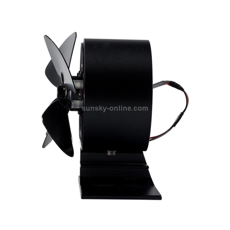 Double Head 8-Blade Aluminum Heat Powered Fireplace Stove Fan - 3