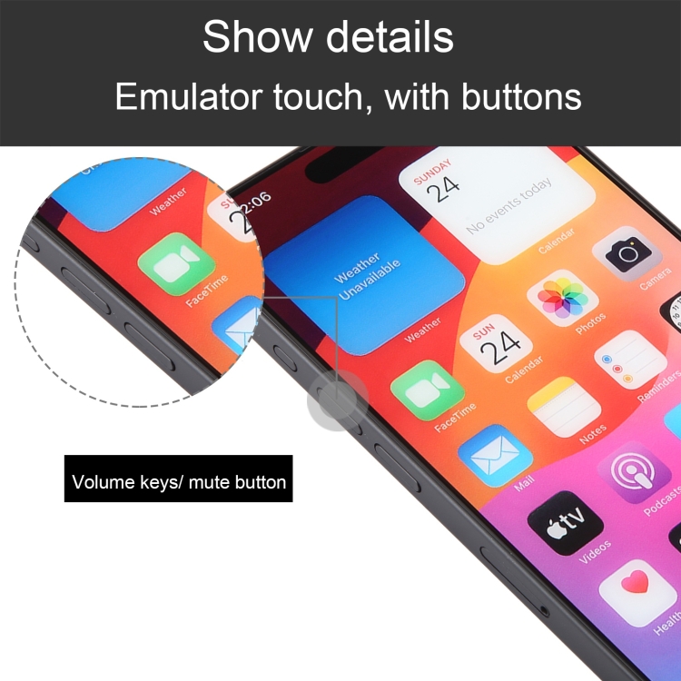 FufoneUS Faux Modèle De Téléphone [Sans Logo] Écran Factice Ne Fonc Pas Replique Telephone Jouet Pour Telephone 13 Pro Amz B