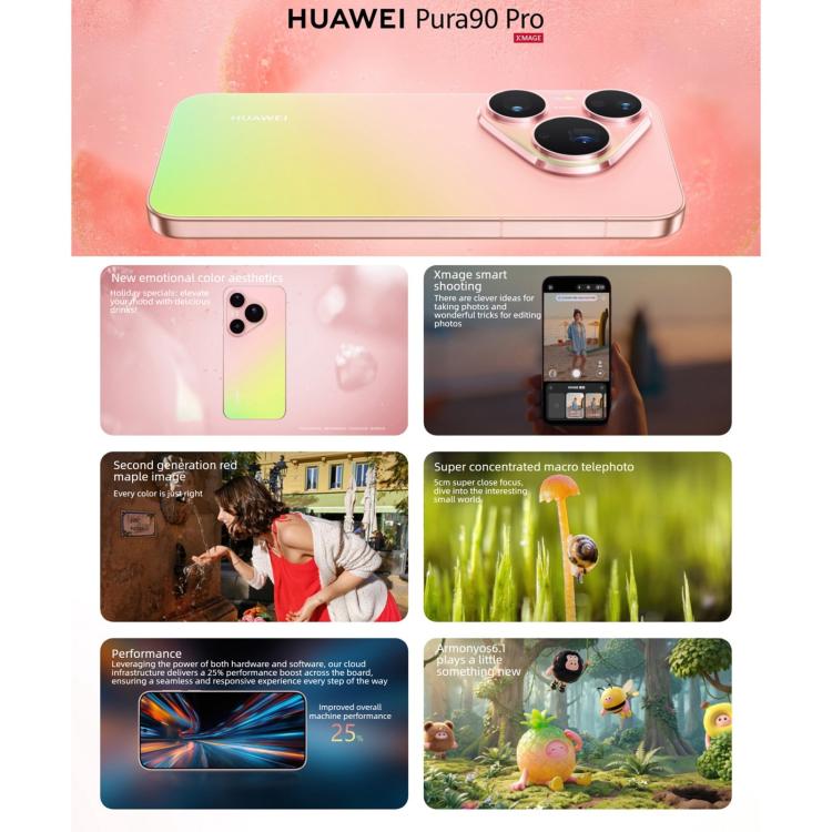 HUAWEI Pura 90 Pro, 16GB+512GB, Side Fingerprint Identification, 6.6 ...