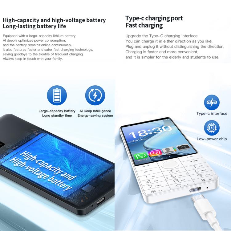 Doov R70 DOOV R70 Keypad Phone, 6GB+128GB, 4 inch Android 13 Mediatek MT6765 ...
