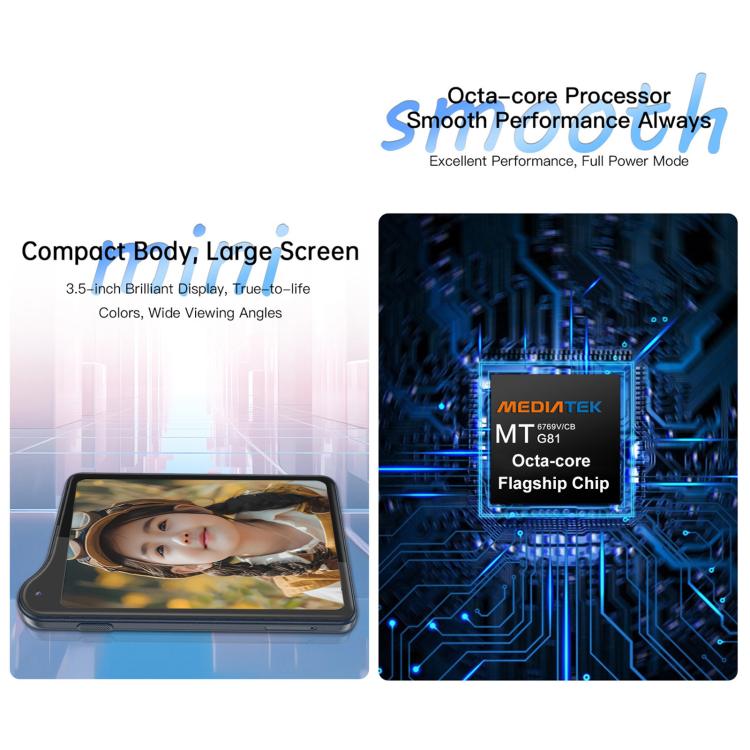 Duoqin QIN K25 Global, 4GB+128GB, 3.54 inch, Android 14