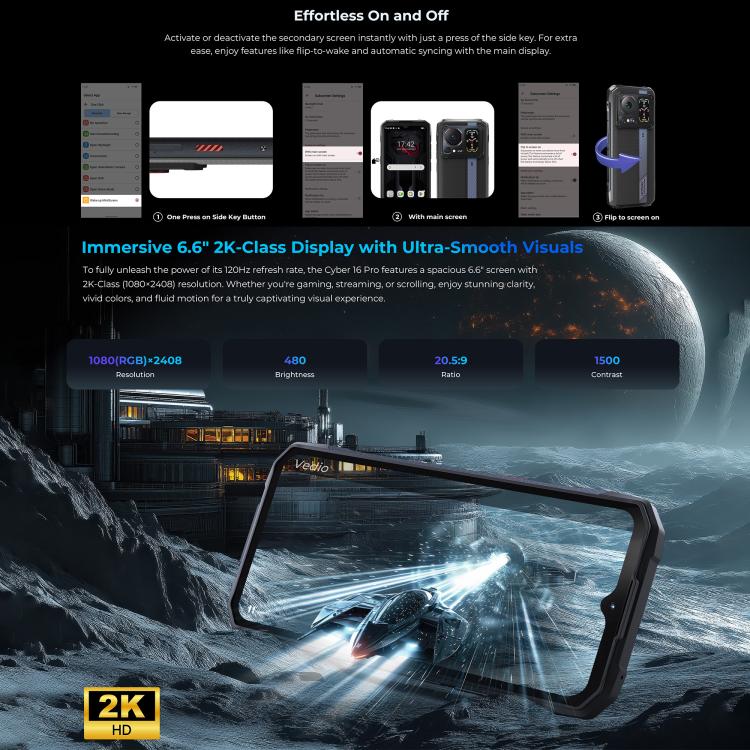 [HK Warehouse] HOTWAV Cyper 16 Pro Rugged Phone, 8GB+512GB, 6.6 inch ...