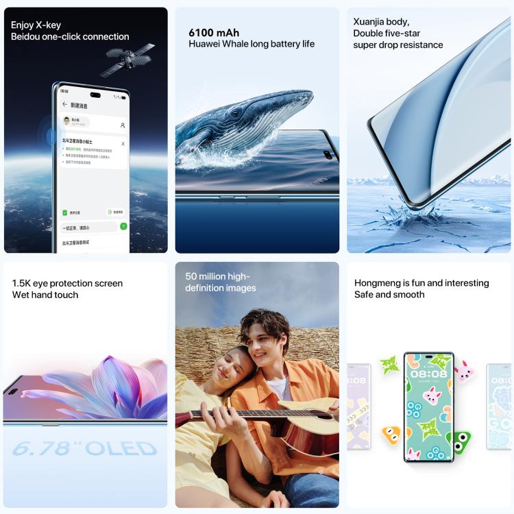 HUAWEI Enjoy 70X Vitality Edition、8GB+256GB、画面指紋認証、6.78