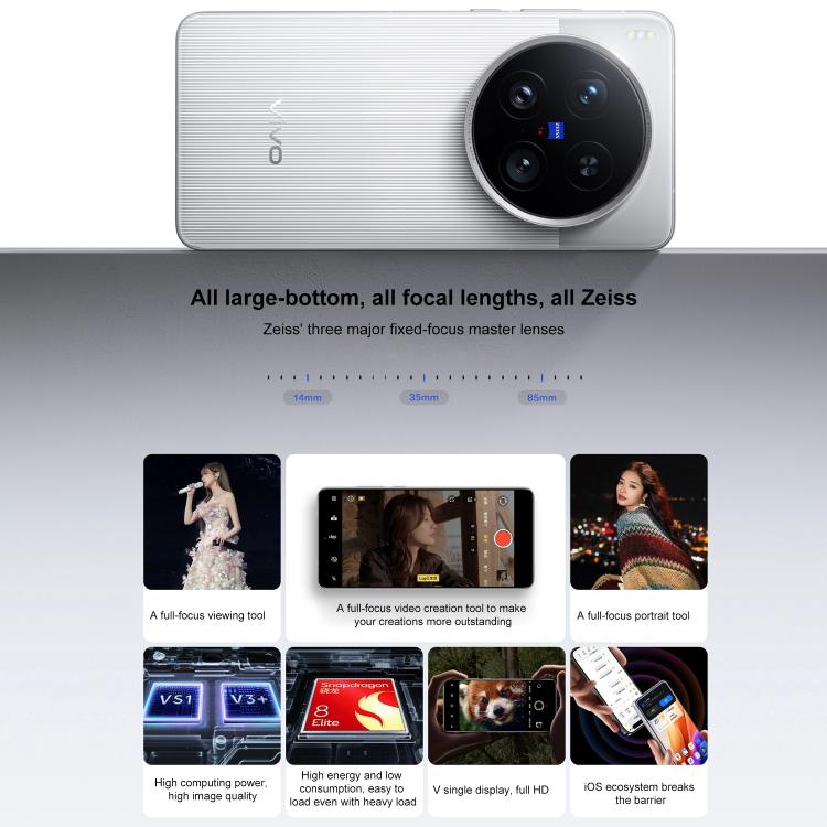 vivo X200 Ultra, 16GB+512GB, Face ID / 3D Ultrasonic