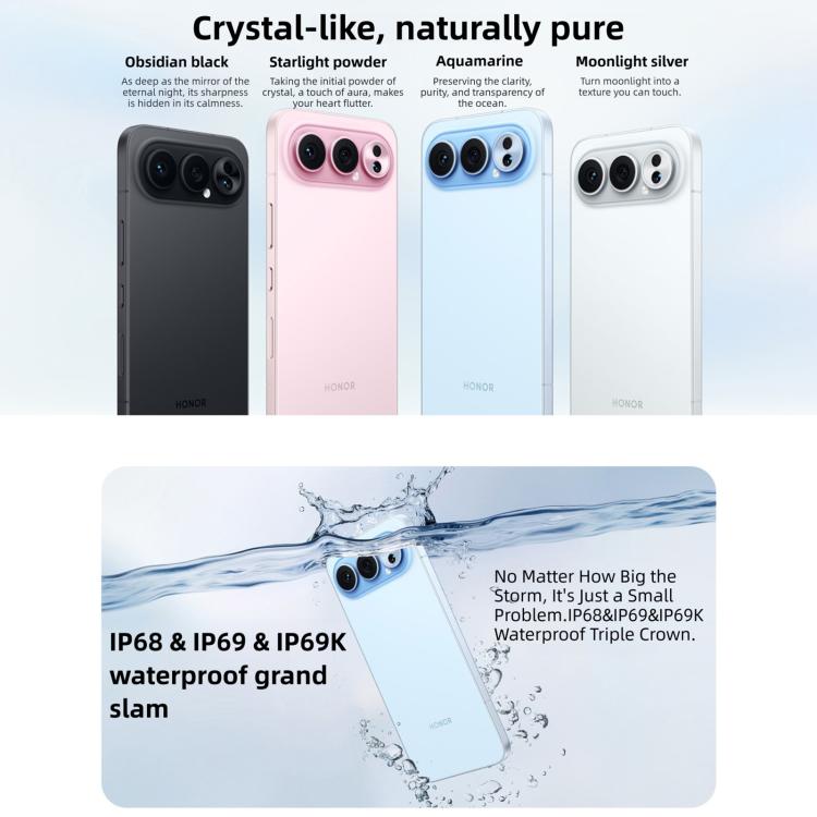 Honor 500 Pro、16GB+512GB、指紋認証スクリーン、6.55インチ、MagicOS