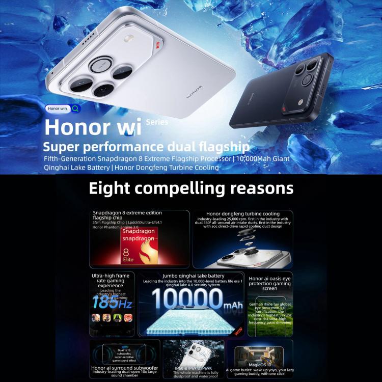Honor WIN RT, 12GB+256GB, 3D Ultrasonic Fingerprint, 10000mAh