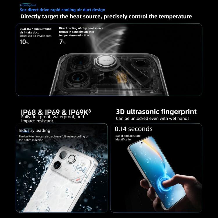Honor WIN RT, 12GB+256GB, 3D Ultrasonic Fingerprint,