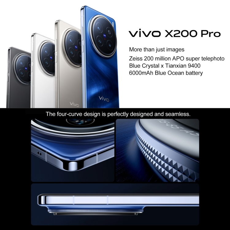 vivo X200 Pro, 16GB+512GB, Face ID / Screen Fingerprint