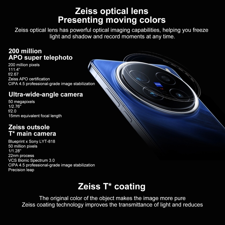 vivo X200 Pro, 16GB+512GB, Face ID / Screen Fingerprint