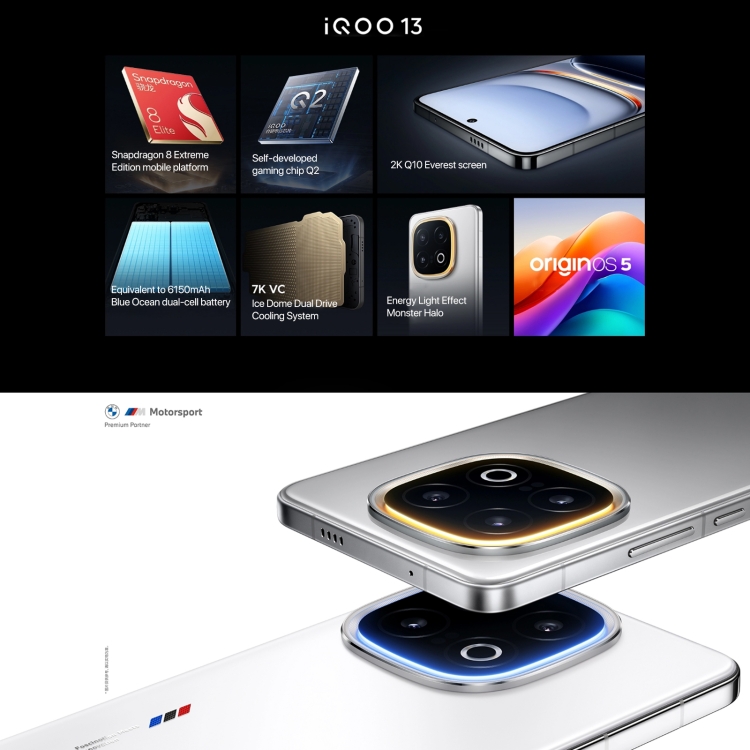 vivo iQOO 13, 12GB+512GB, Face ID / Screen Fingerprint