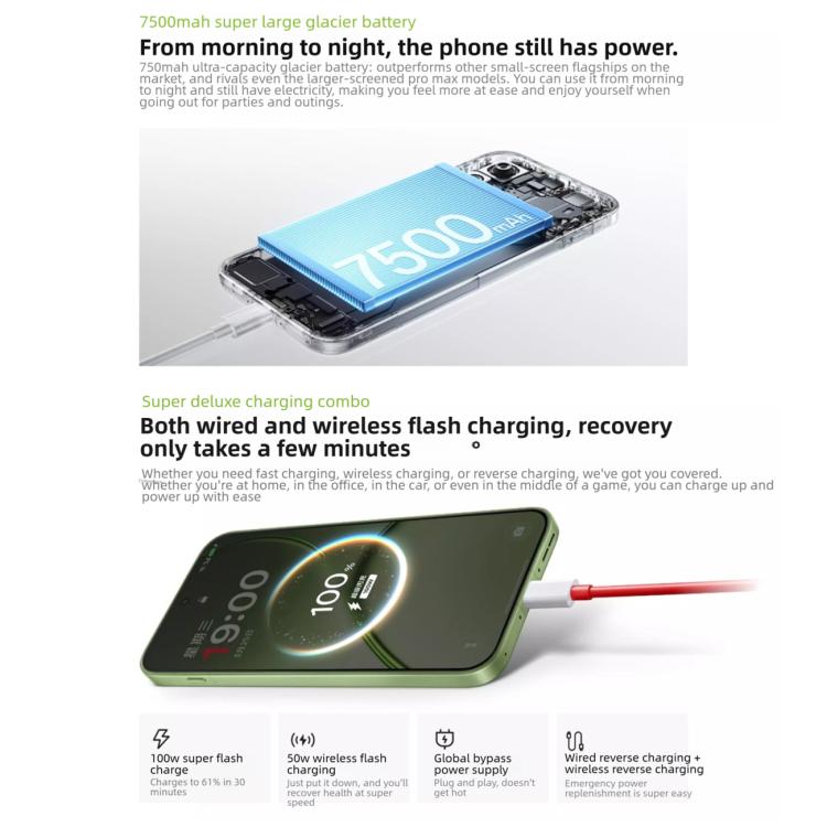 OnePlus 15T, 16 ГБ + 512 ГБ, распознавание отпечатков пальцев на экране, 6,32 дюйма, ColorOS 16.0, Snapdragon 8 Elite Gen 5 Octa Core, NFC, сеть: 5G (зеленый) - B7