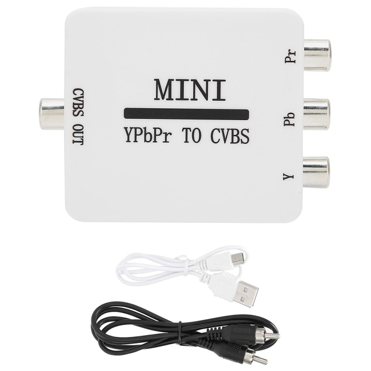 Mini YPBPR to CVBS Video Converter Component AV Adapter for TV ...