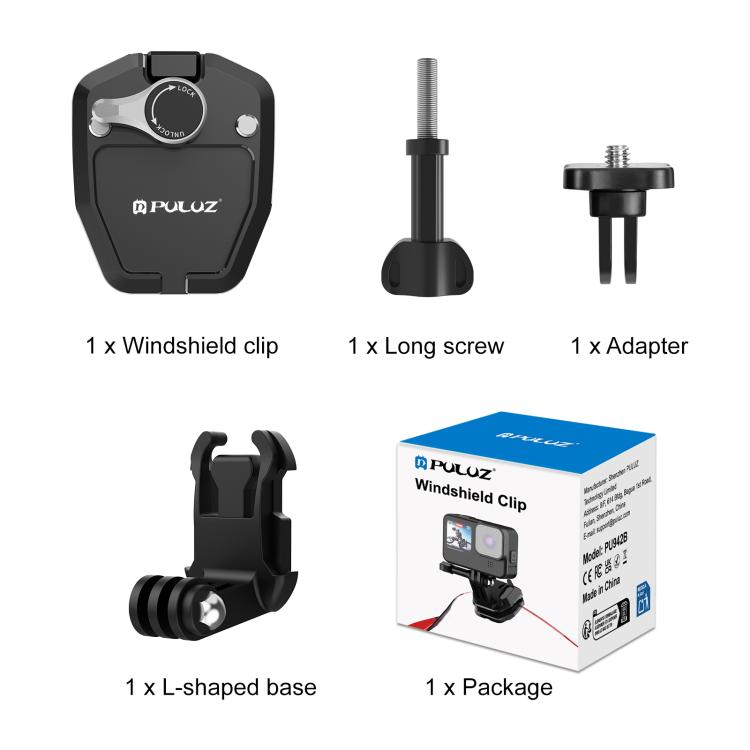Supporto fisso per moto con vite M10 a testa sferica da 25 mm per GoPro Hero12 B