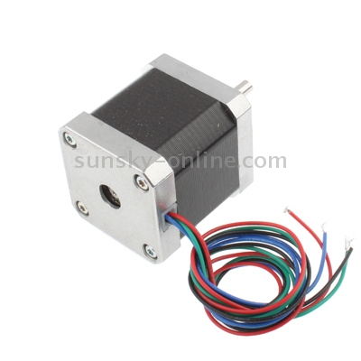 NEMA 17 42BYGH47-401A CNC Stepper Motor 62oz-in 1.68A(Black)
