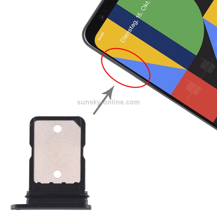 Google Pixel 4 / Pixel 4XL用SIMカードトレイ（ブラック）