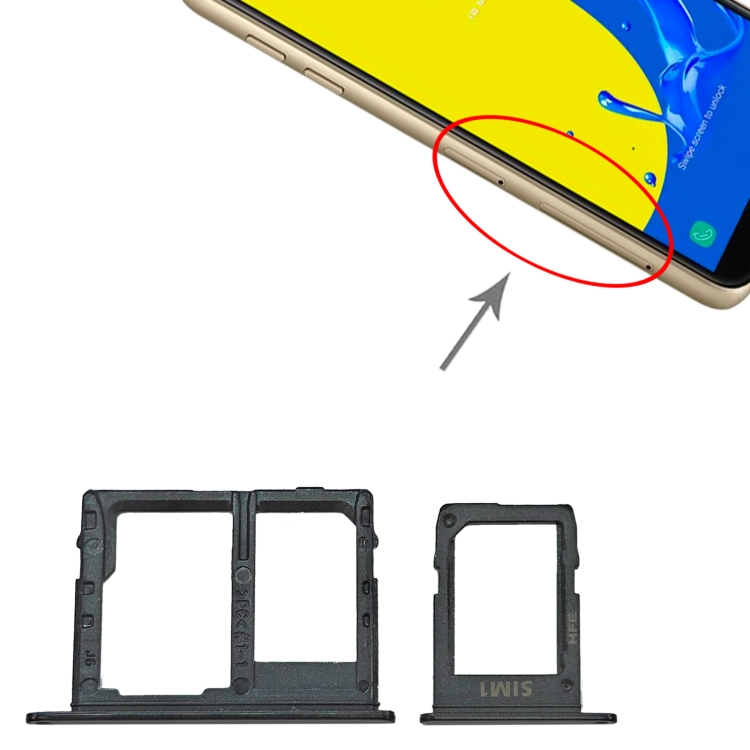 Memory Card Computer Part For Samsung Galaxy J4 2018 SM-J400 SIM Card Tray + SIM + Micro SD Card ...
