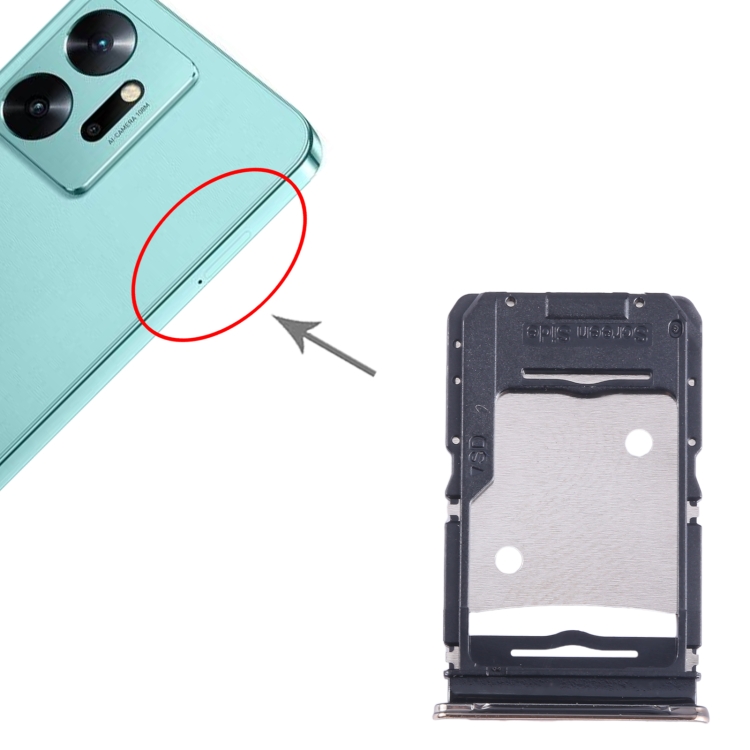 For Infinix Zero 20 X6821 SIM Card Tray + SIM Card Tray +
