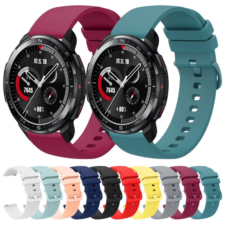 For Honor Watch GS Pro 22mm ソリッドカラー ソフトシリコン ウォッチ 