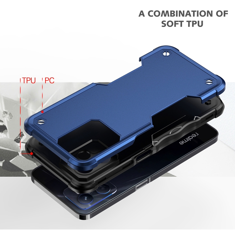 Dedux Cover per Realme C35, Custodia Trasparente Gradiente Protettivo TPU Case, Ultra Sottile Rinforzo a Quattro Angoli Cover (Nero/Oro