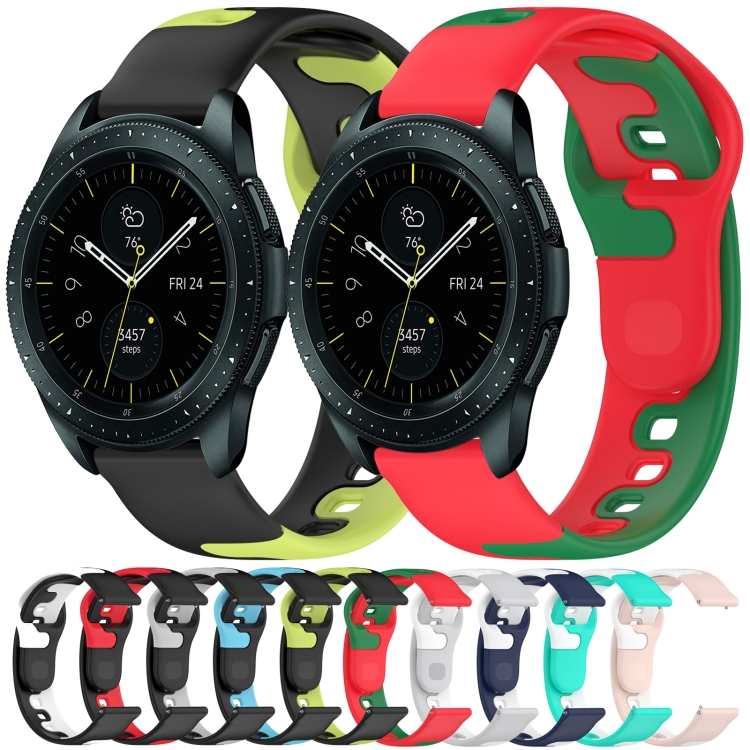 Samsung Galaxy Watch 6 クラシック 47mm 20mm ダブルカラーシリコン 