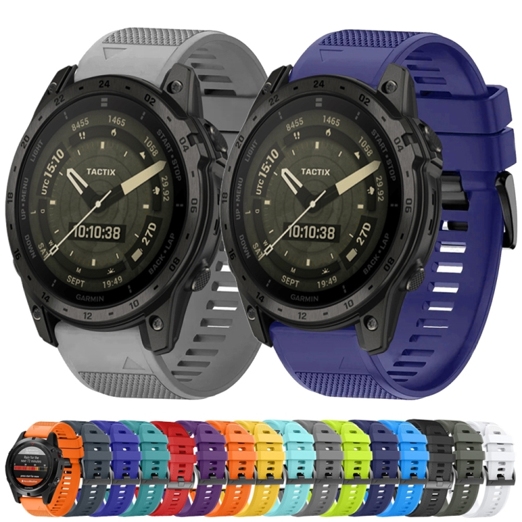 Garmin Fenix 5X サファイア 26mm クイックリリースシリコン時計バンド 