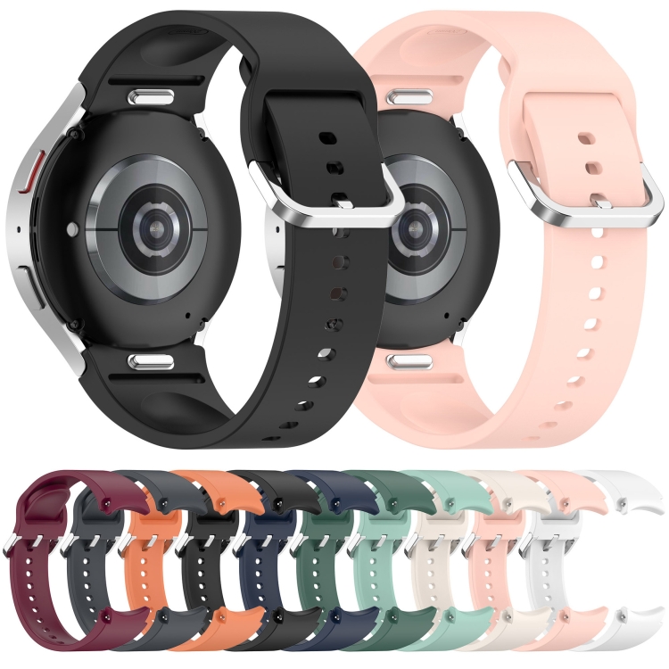Samsung Galaxy Watch 7 44mm ソリッドカラー シルバーバックル 