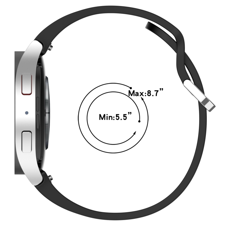 Samsung Galaxy Watch 7 44mm ソリッドカラー シルバーバックル 