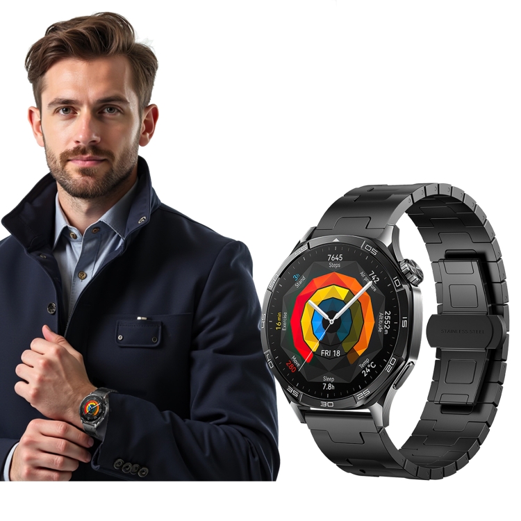 For Huawei watch GT5 Pro 46mm Titanium Alloy 22mm Metal Watch Band
