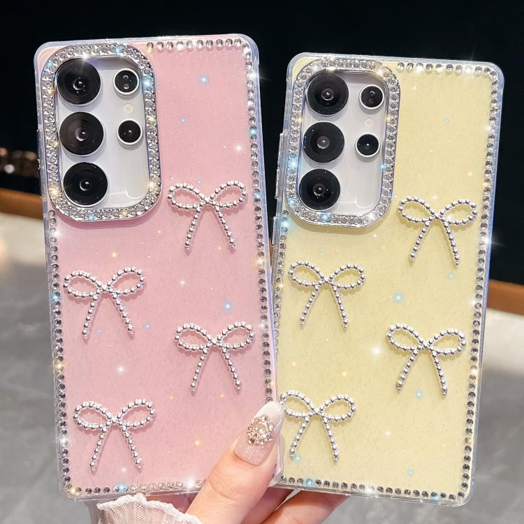 For Samsung Galaxy A15 5G Diamond Glitter Bow-knot Four-Corner Shockproof Phone Case(Light Pink) For Samsung Galaxy A15 5G Diamond Glitter Bow-knot Four-Corner Shockproof Phone Case(Light Pink)