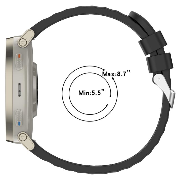 Bracelet en Silicone Compatible avec Amazfit Active Bracelet de Montres, avec Fermoir Réglable Femme Homme Respirant Sports Couleurs Bande de Remplacement pour Amazfit Active Sangle (Silicone,1