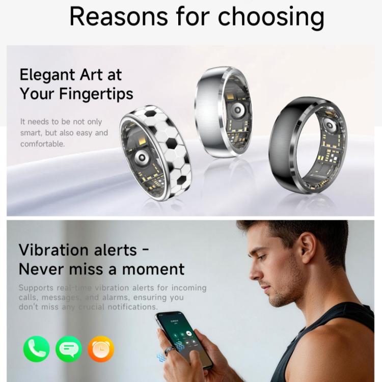 SY15 SIZE 12 Smart Ring, Supports Health Monitoring / Gesture Control(Black) SY15 SIZE 12 Smart Ring, Supports Health Monitoring / Gesture Control(Black)