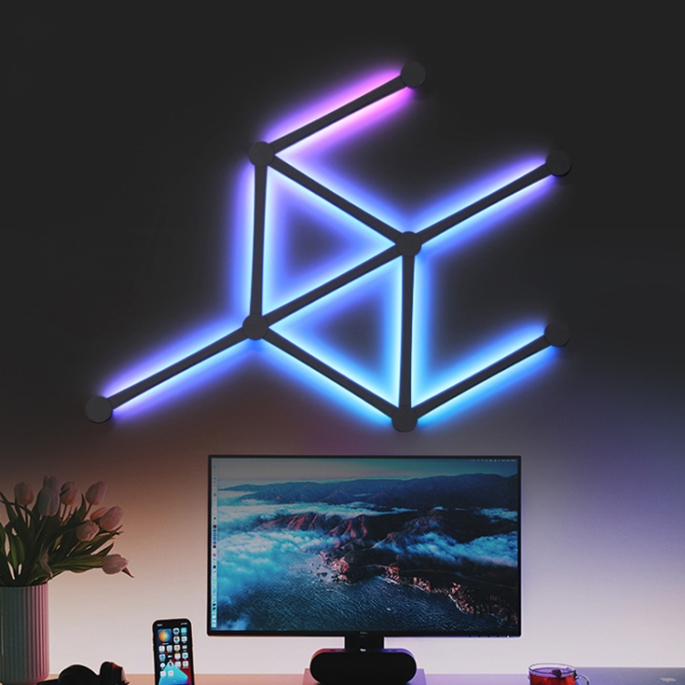 JSK-P22 Smart RGB Mosaic Light Rhythm Light Support