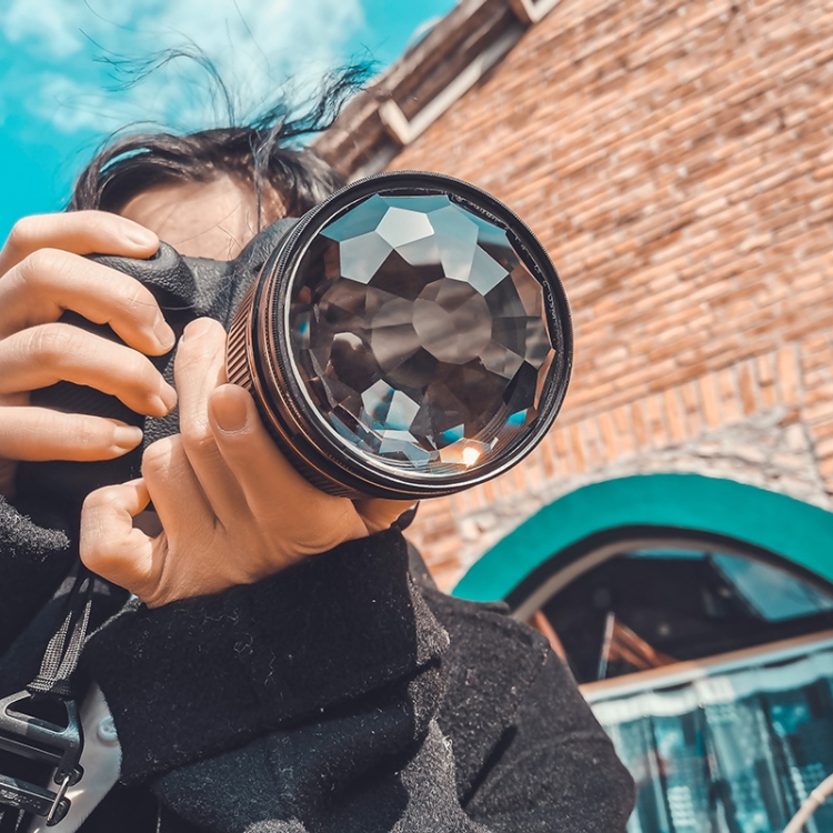 Filtro Prisma De Cristal Calidoscópico De 77mm Para Fotografía, Efecto De Refracción Creativa Para Paisajes Y Retratos