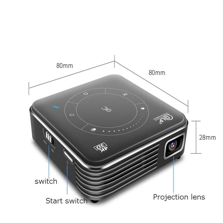 P11 4K HD DLP Mini 3D Projector 4G + 32G Smart Micro