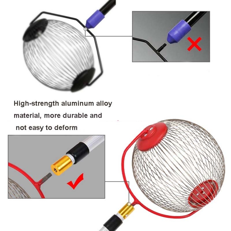 Efficient Garden Harvesting Made Pretty Easy with the Telescopic Rod and Small Scroll Wheel Nut Collector Fruit Picker Tool