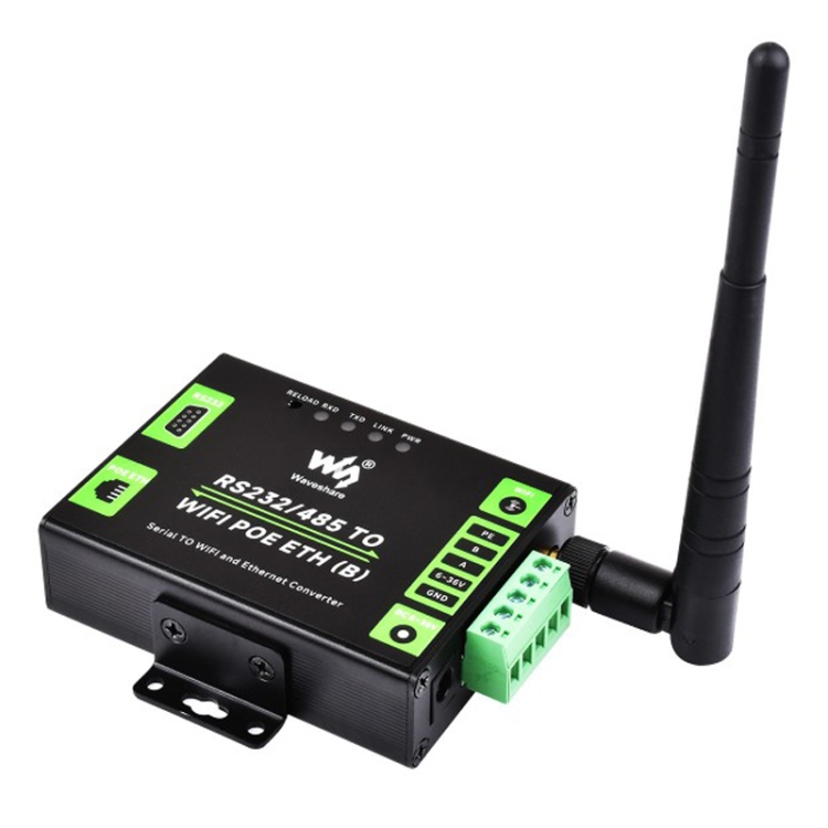 Waveshare Industrial Serial Server, RS485 to RJ45 Ethernet, TCP/IP to Waveshare Industrial Serial Server, RS485 to RJ45 Ethernet, TCP/IP to