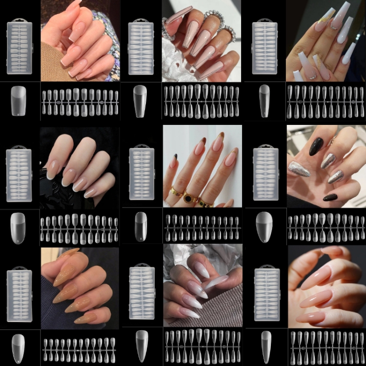 240 PCS Extended Manicure No-Engraving Frosted Thin Nail Piece WH-108 2 240 PCS Extended Manicure No-Engraving Frosted Thin Nail Piece WH-108 - Image 2
