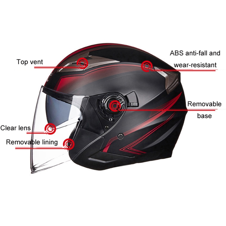 GXT 708 電気自動車デュアルレンズヘルメット四季安全ヘルメット