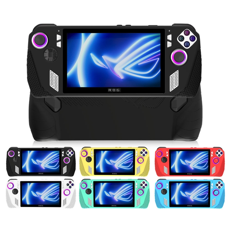 Coque Protection Silicone Souple Pour Asus ROG Ally Avec Capuchons Boutons - Vert