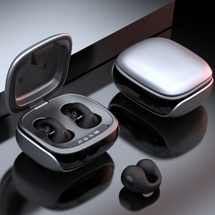 JX80 ワイヤレス骨伝導クリップオン耳ノイズキャンセリング Bluetooth