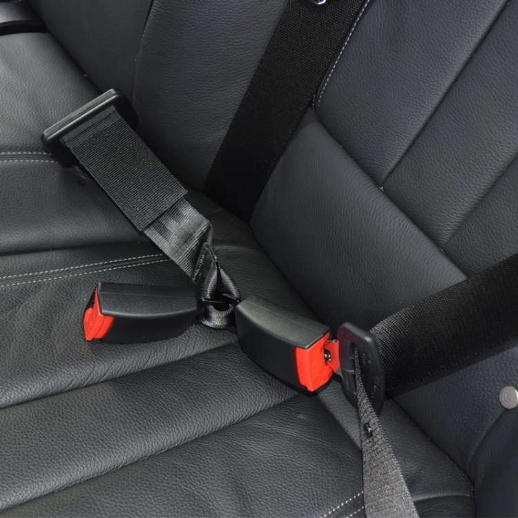 Lot De 2 Supports De Ceinture De Sécurité Voiture - Fixation Facile En Silicone Noir - Anti-Glissement
