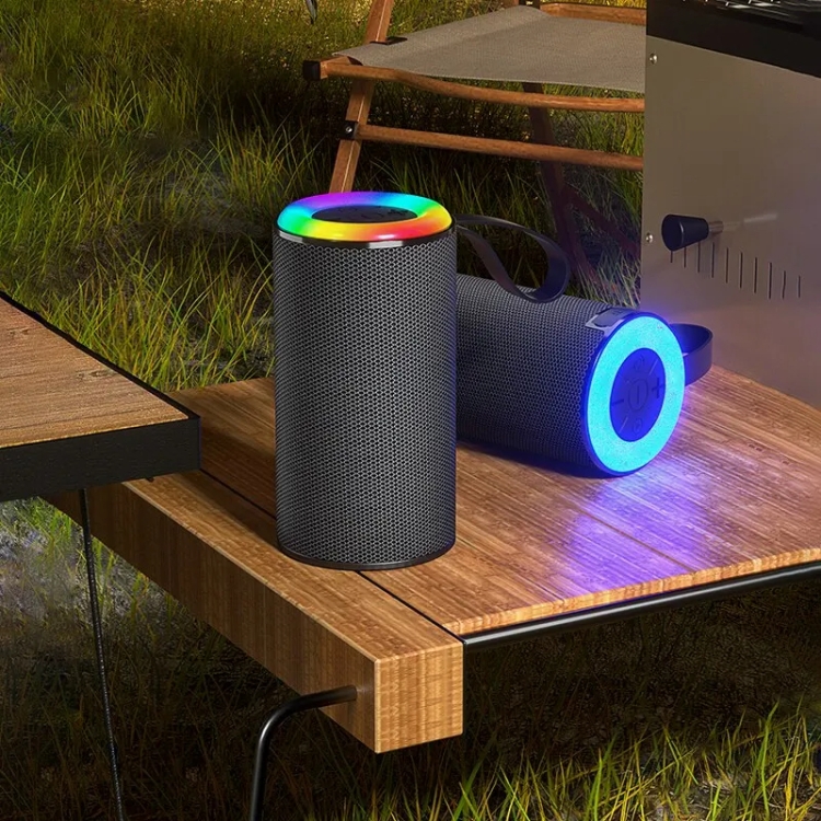 RGBライト付きワイヤレスBluetoothスピーカーポータブル防水小型