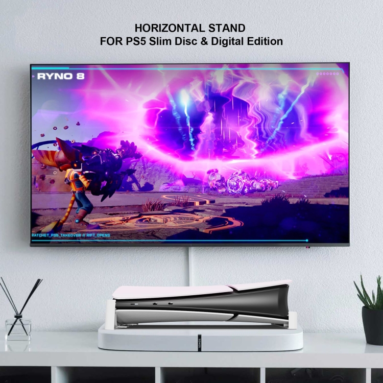 For PS5 Slim JYS-P5189 Console Horizontal Placement Stand Digital