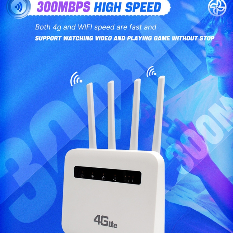 For European / Asian / African 4G CPE WiFi6 Plug-in Wireless Router ...