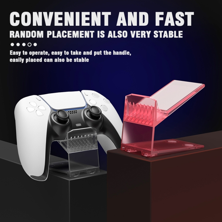 Controller Rack Unit Acrylic Game Controller Display Stand Desktop Storage Rack(Transparent)